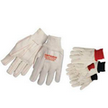 Double Palm Canvas Gloves w/ Natural Wrist